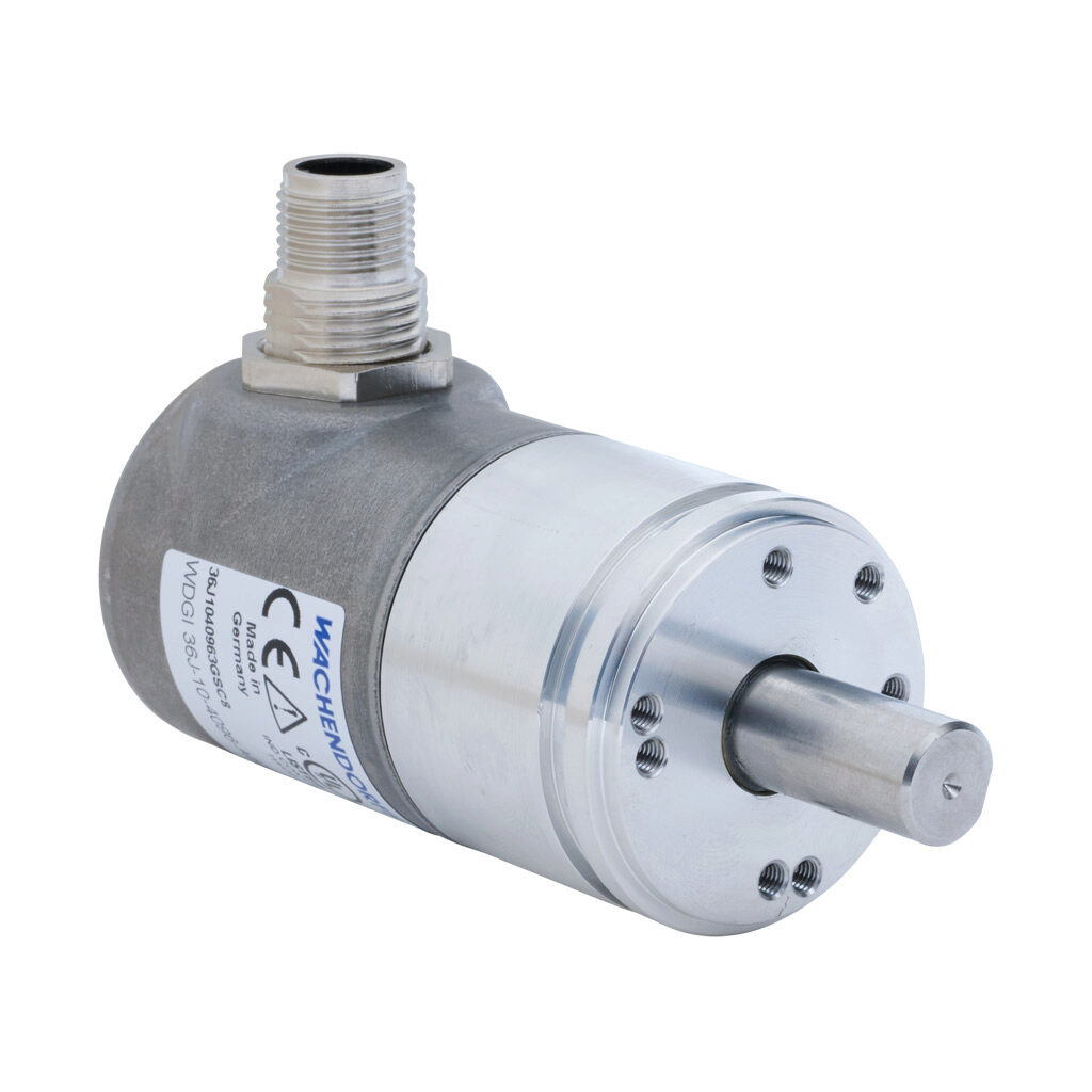 36J1040963GSC8 - Wachendorff Automation WDGI 36J series incremental (quadrature) rotary encoder, 5-30 VDC, universal (line driver or NPN/PNP open collector) output, heavy duty, 4096 ppr, 10mm solid shaft, 36mm diameter body, IP67 and IP69K, radial...