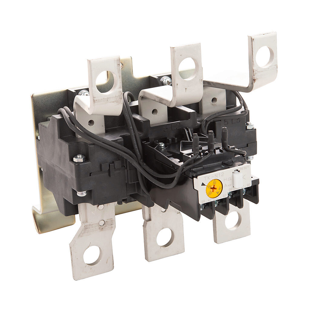3NK5HR - Fuji Electric 3NK5 series thermal overload relay, 200.0-300.0A adjustable, bi-metallic, local reset, direct mount power connection(s), panel mount. For use with 3NC5Fx and 3NC5Hx series contactors.
