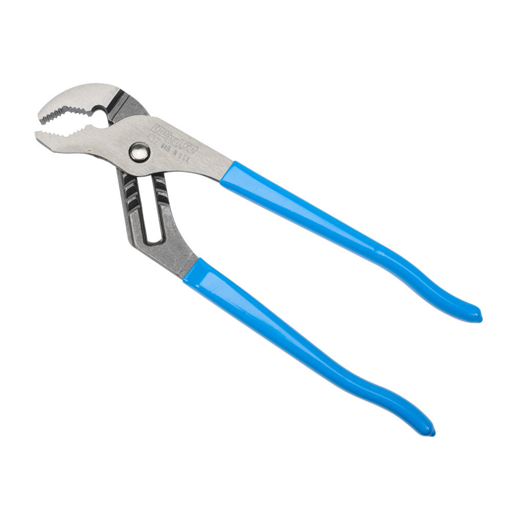 432 - CHANNELLOCK Classic tongue and groove pliers, 10.0in (254mm) overall length, classic grip vinyl handles, V-jaw design.