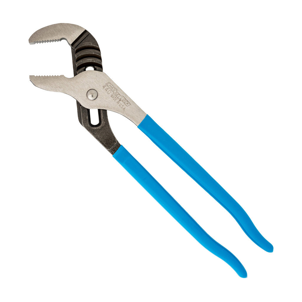 440 - CHANNELLOCK Classic tongue and groove pliers, 12.0in (305mm) overall length, classic grip vinyl handles.