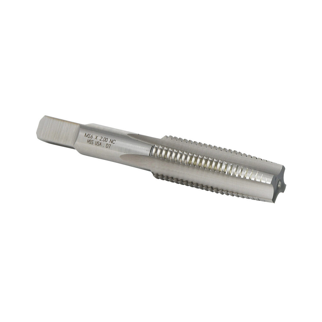 54901 - Viking hand tap, M16 X 2.00 UNC, high-speed steel (HSS), bright finish.