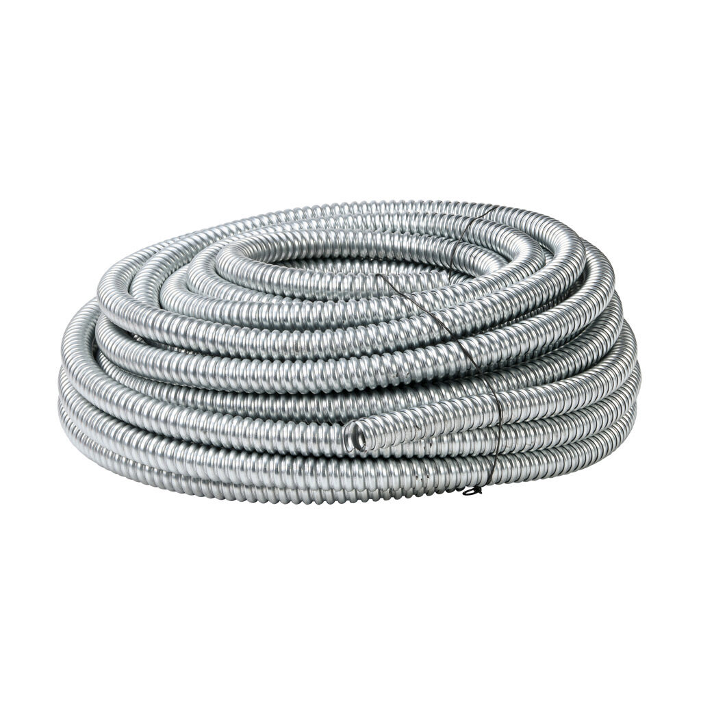 55081902 - Southwire Galflex flexible metallic conduit, reduced wall steel, 3/4in trade size, UL-1 Listed, 100ft/30.4m coil length.