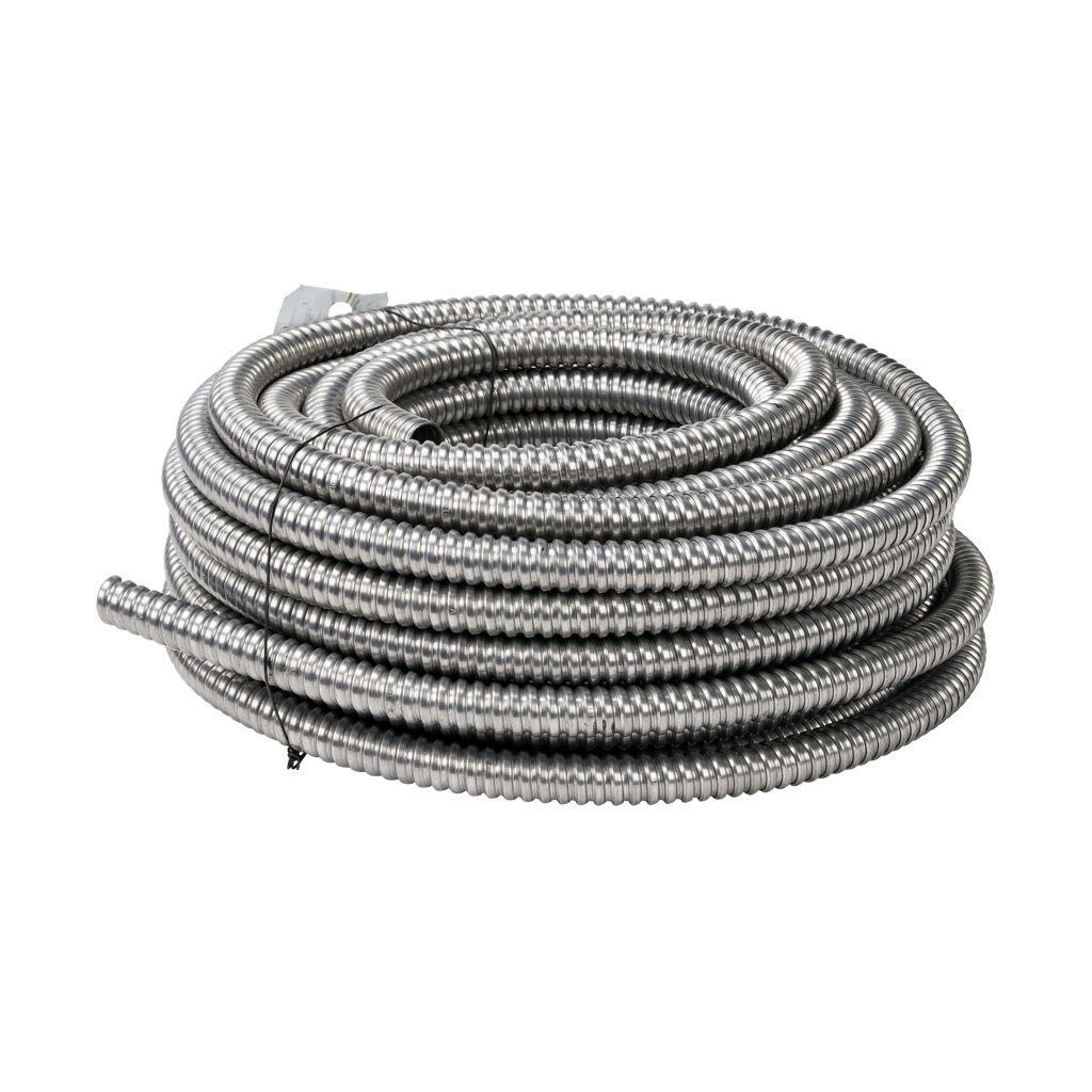 55082303 - Southwire Alflex flexible metallic conduit, reduced wall aluminum, 3/4in trade size, UL-1 Listed, 100ft/30.4m coil length.