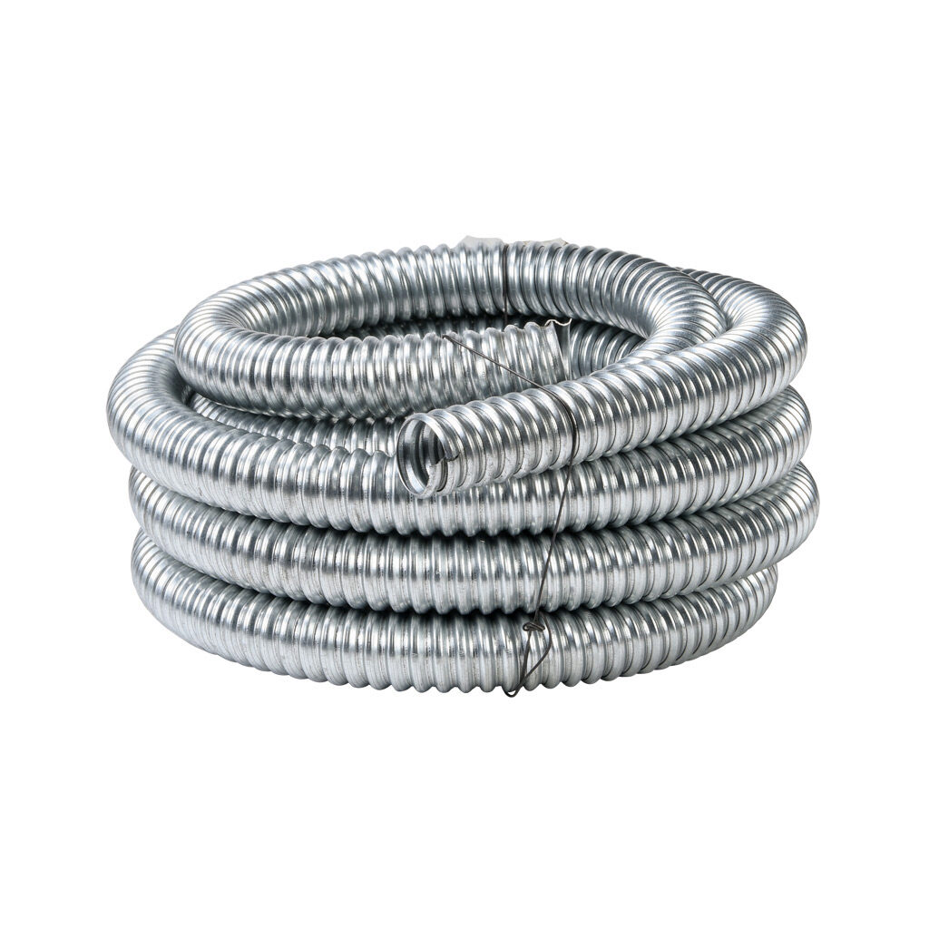 55091801 - Southwire Galflex flexible metallic conduit, reduced wall steel, 1-1/2in trade size, UL-1 Listed, 25ft/7.6m coil length.