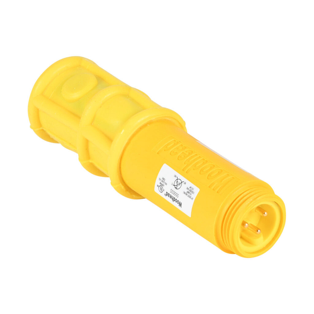 55503S - Molex pendant switch, silicone rubber/PVC, (1) pushbutton, flush, yellow, snap action, (1) N.O./(1) N.C. contact(s), 7/8in - 16 UN2 3-pin male. Requires 7/8in - 16 UN2 3-pin connection cable.