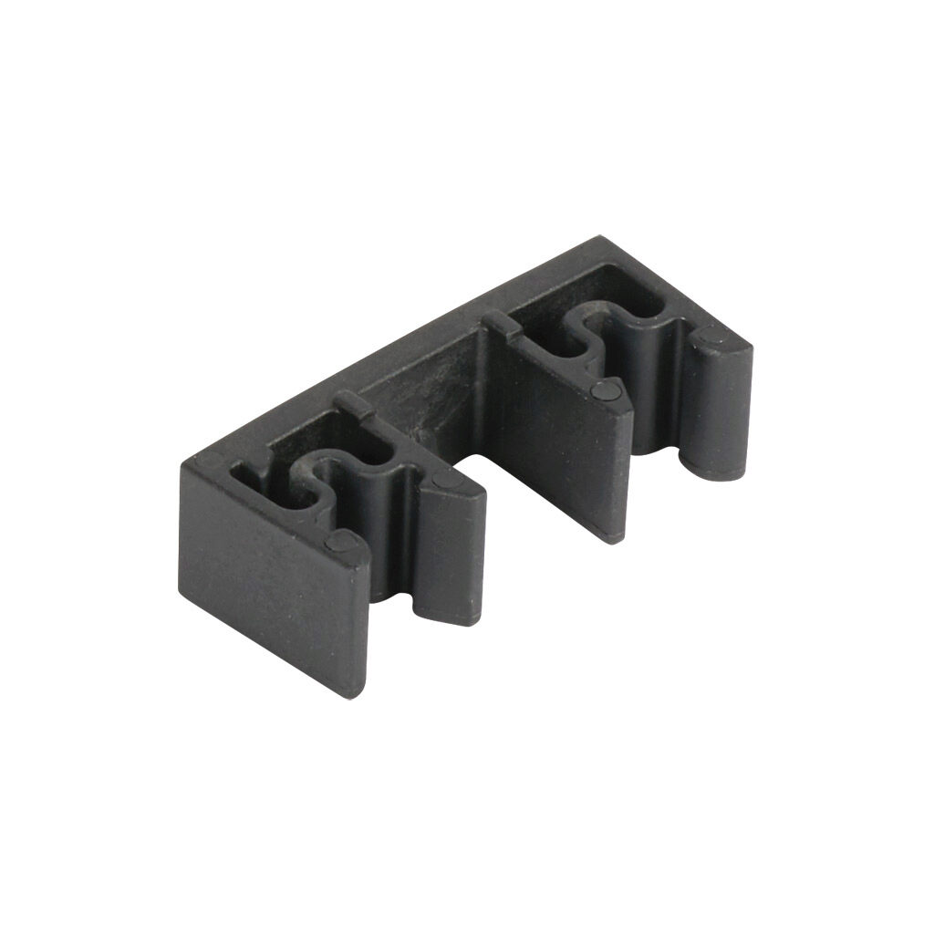 565510 - Murrplastik KAF series cable strain relief plate, polyamide, 11mm, black, holds (1) cable(s), 35mm DIN rail mount. Package of 5.
