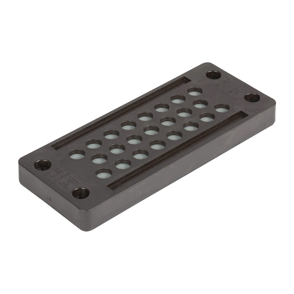 567375 - Murrplastik KDP/X series cable entry system frame, polyamide frame, 24-pin frame, black, (23) 4.1-8.1mm opening(s), UL Type 12 and 1, IP65.