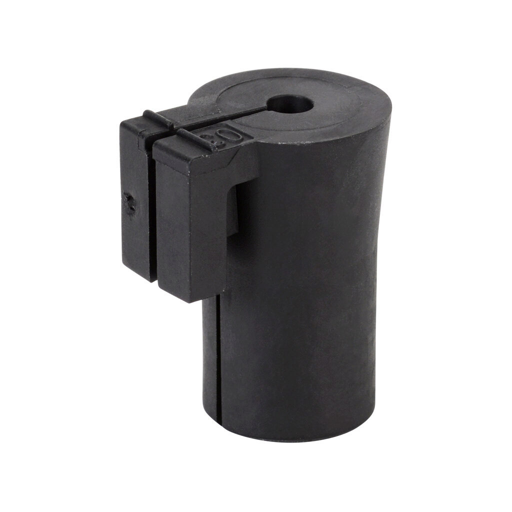 568337 - Murrplastik KDT/X series small grommet, 1 opening(s), TPE, black, accepts 3-4mm diameter cable. Package of 4. For use with Murrplastik KDL/D series cable entry system frame.