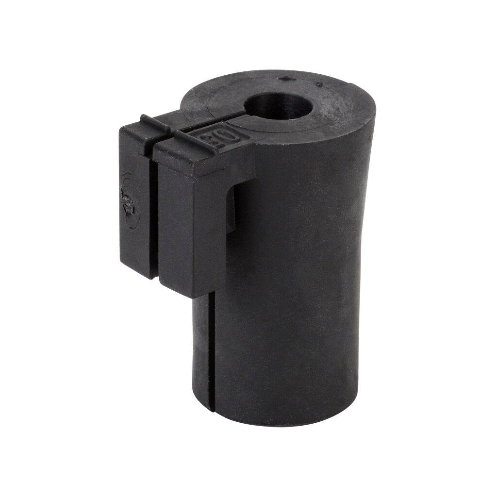 568341 - Murrplastik KDT/X series small grommet, 1 opening(s), TPE, black, accepts 5-6mm diameter cable. Package of 4. For use with Murrplastik KDL/D series cable entry system frame.