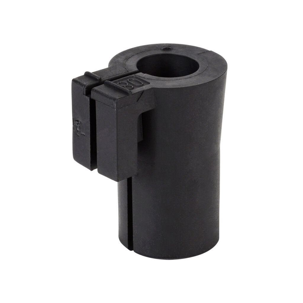 568347 - Murrplastik KDT/X series small grommet, 1 opening(s), TPE, black, accepts 8-9mm diameter cable. Package of 4. For use with Murrplastik KDL/D series cable entry system frame.