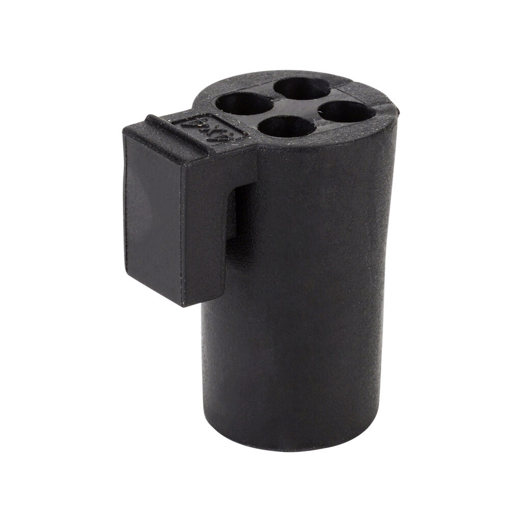 568409 - Murrplastik KDT/X series small grommet, 4 opening(s), TPE, black, accepts 4mm diameter cable. Package of 4. For use with Murrplastik KDL/D series cable entry system frame.