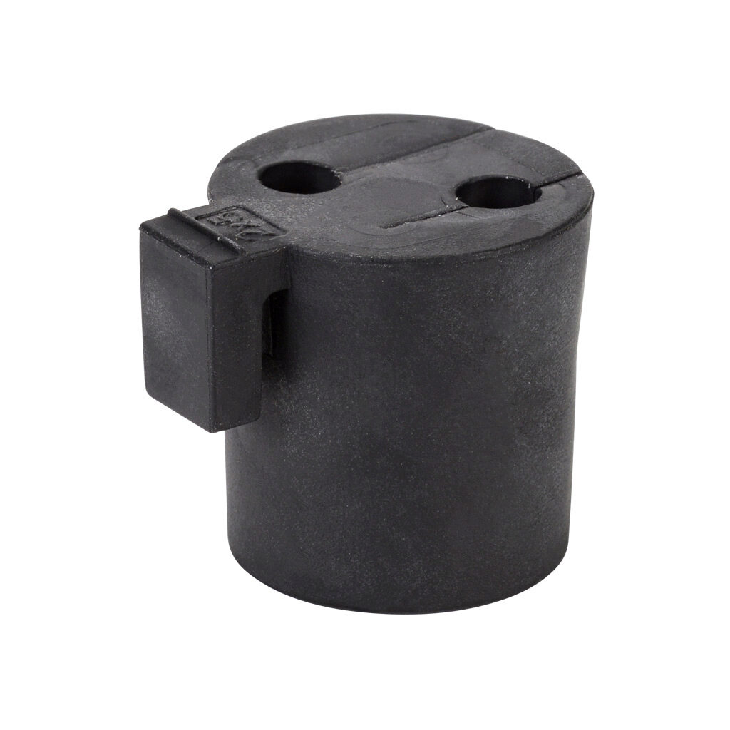 568411 - Murrplastik KDT/X series medium grommet, 2 opening(s), TPE, black, accepts 5mm diameter cable. Package of 4. For use with Murrplastik KDL/D series cable entry system frame.