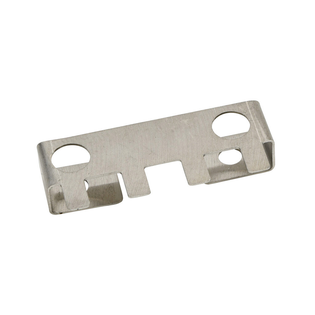 571036 - Murrplastik ZL-AB series discharge plate, stainless steel, 60mm, holds (4) cable(s). Package of 5. For use with Murrplastik ZL series 566116 cable strain relief plate.