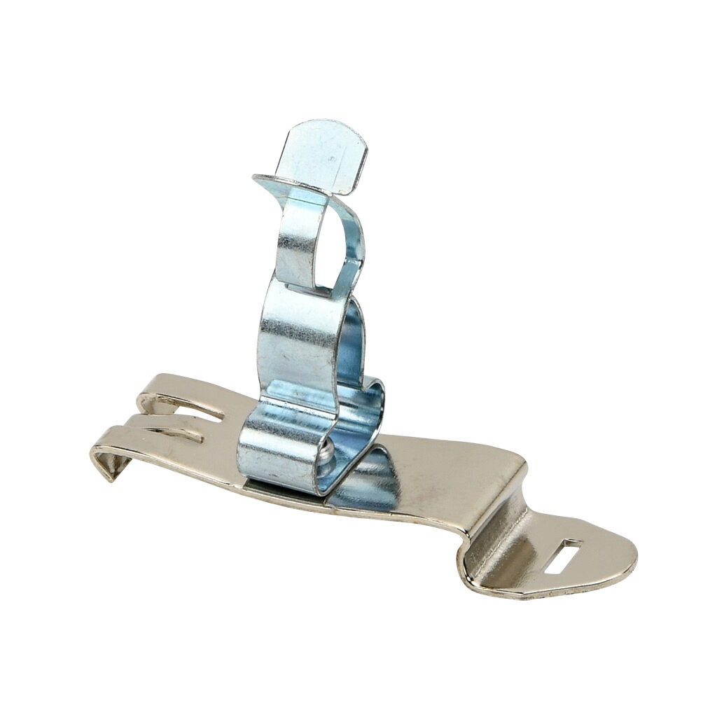 571072 - Murrplastik MSCF-EMV series EMC shield cable clip, accepts 0.28-0.71in diameter cable, 35mm DIN rail mount, zinc plated spring steel. Package of 5.