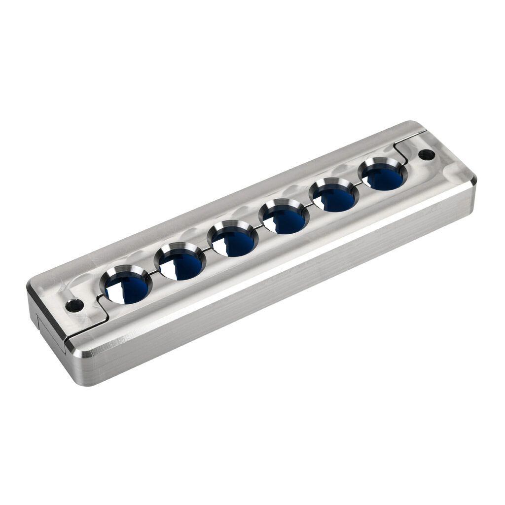 591012 - Murrplastik KDL/H-VA-FDA series cable entry system frame, stainless steel frame, 112x17mm frame, (6) small opening(s), IP69K. Requires (6) Murrplastik KDT/X-FDA series small grommets.