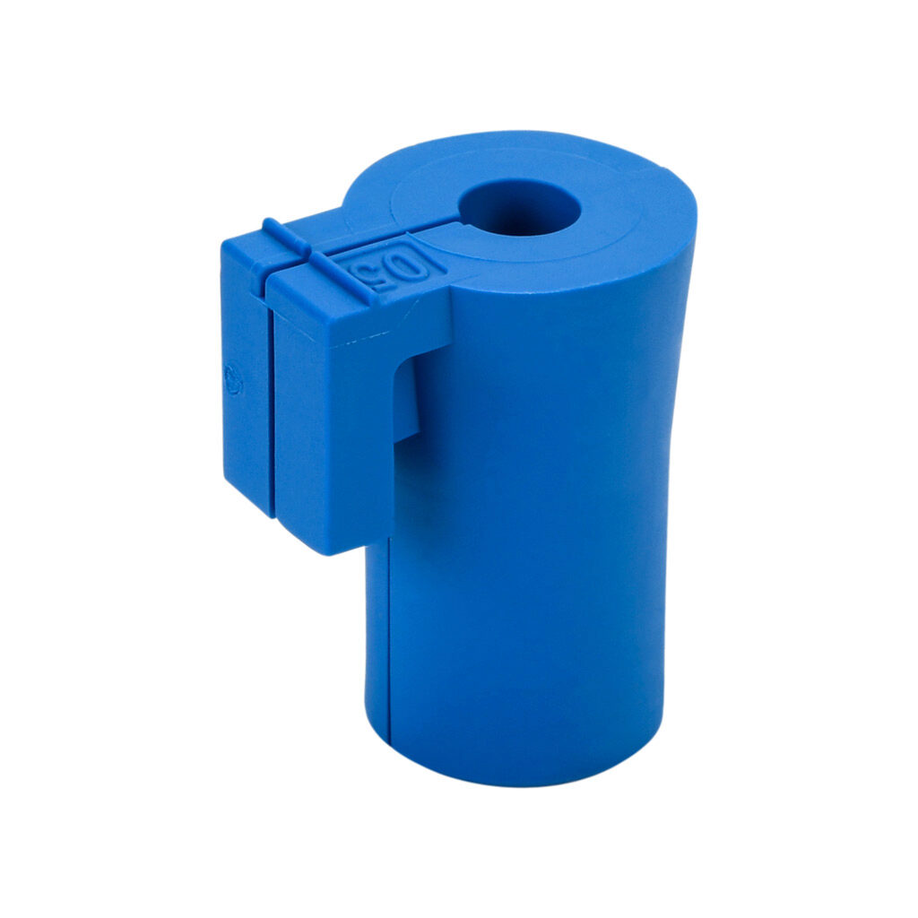 592228 - Murrplastik KDT/X-FDA series small grommet, 1 opening(s), TPE, blue, accepts 5-6mm diameter cable. Package of 4. For use with Murrplastik KDL/H-VA-FDA series cable entry system frame.