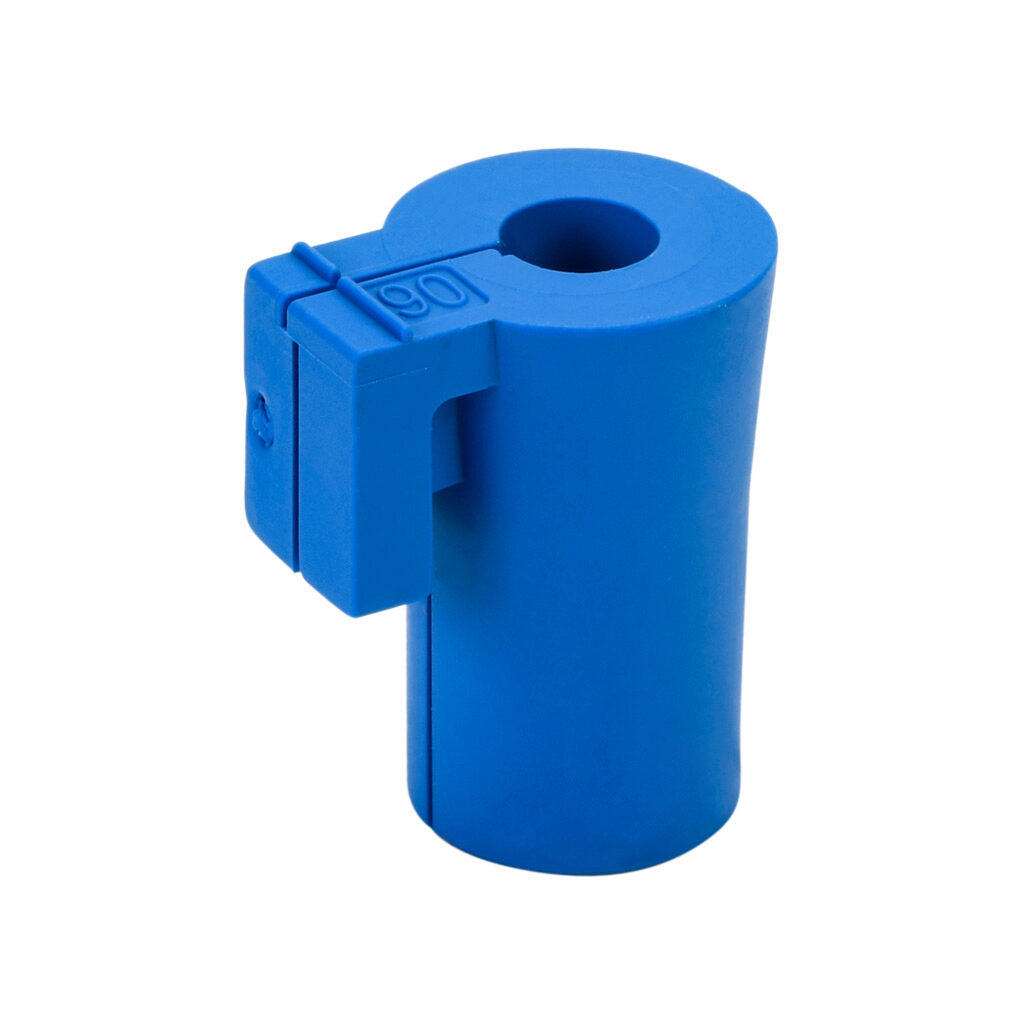 592230 - Murrplastik KDT/X-FDA series small grommet, 1 opening(s), TPE, blue, accepts 6-7mm diameter cable. Package of 4. For use with Murrplastik KDL/H-VA-FDA series cable entry system frame.