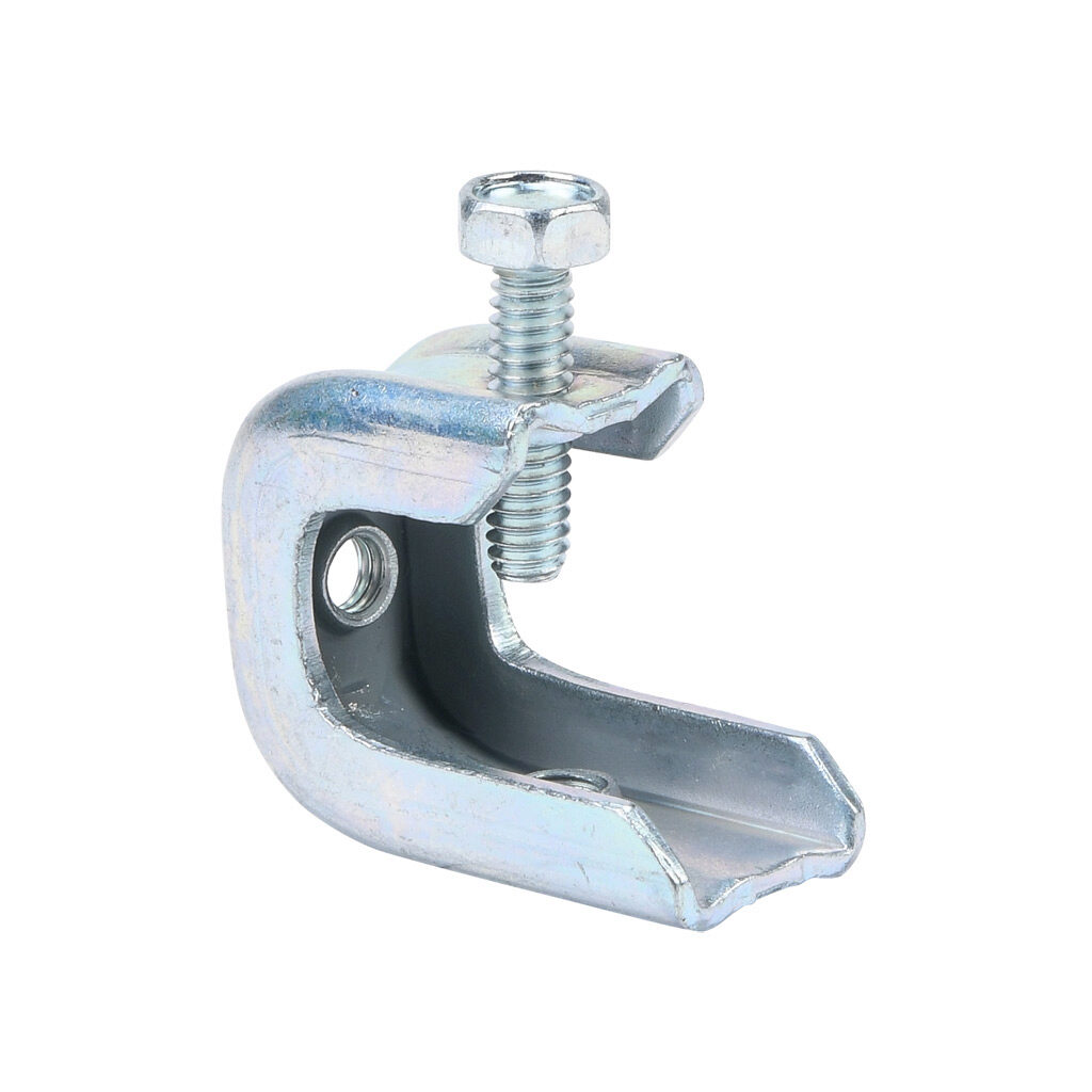 600 - Minerallac screw-on beam clamp, 75 lbs. Package of 50. For use with flanges up to 1/2in and 1/4-20 threaded rod.