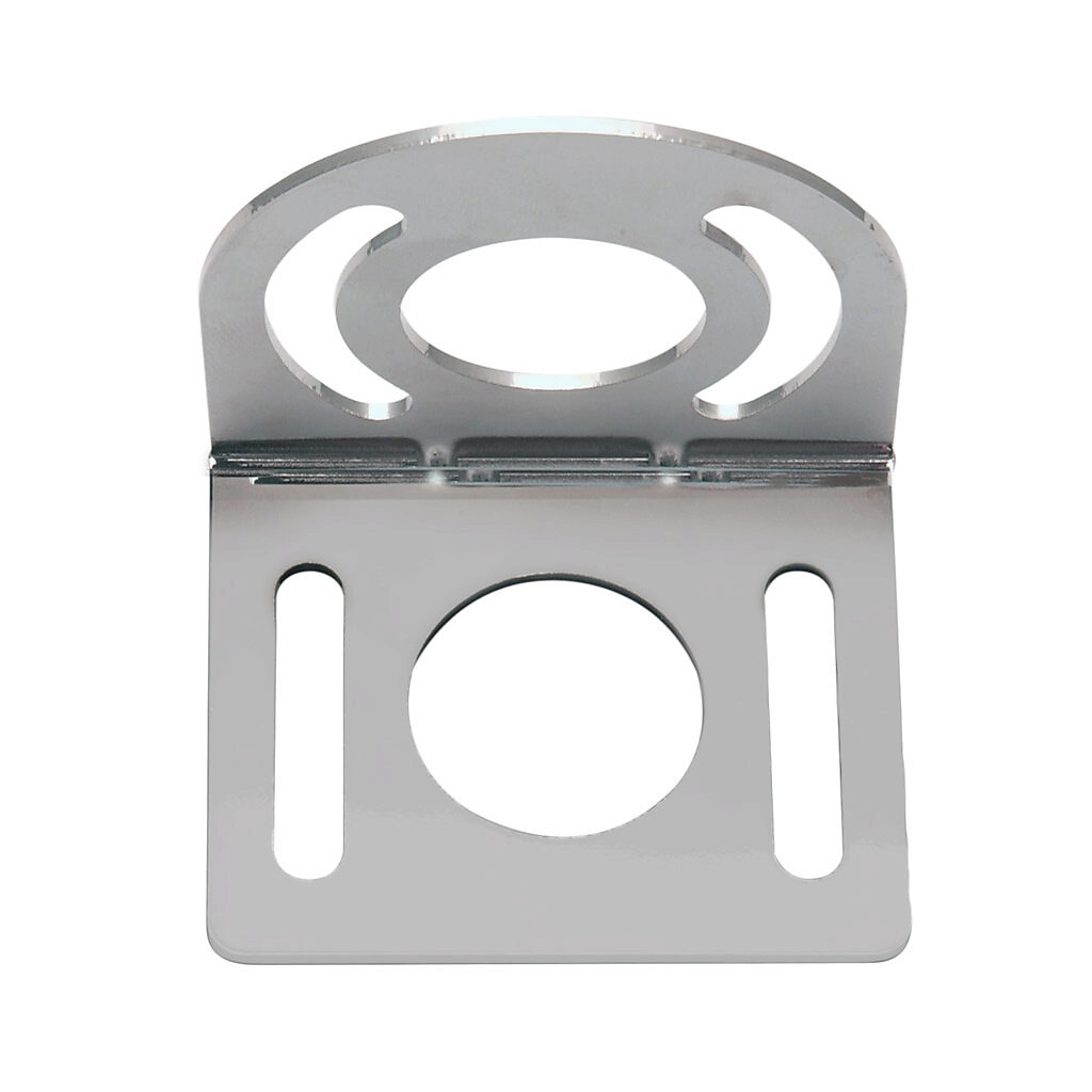 6150E-6501 - Mounting bracket, right-angle, 1.5in vertical adjustment, nickel plated steel. For use with CH Enhanced 50 Series sensor.