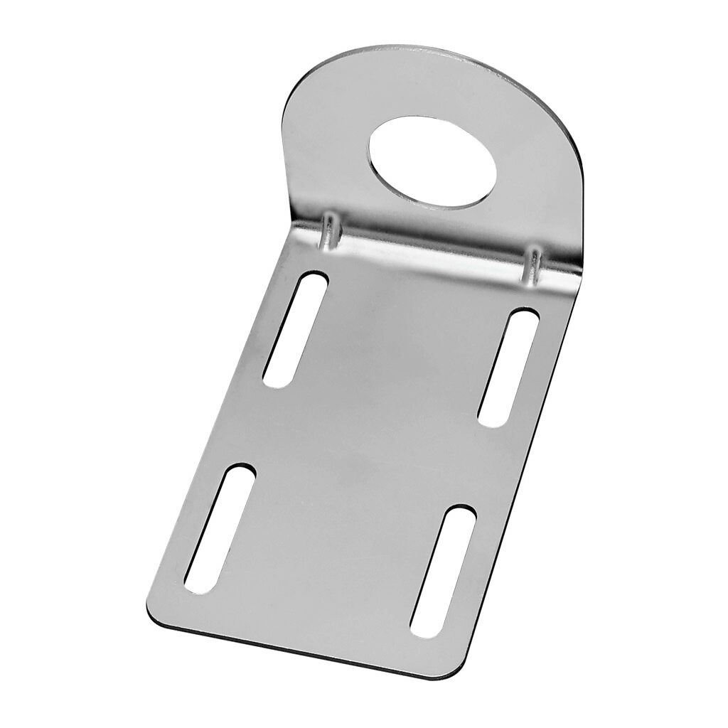 6150E-6502 - Mounting bracket, right-angle, 3.5in vertical adjustment, nickel plated steel. For use with CH Enhanced 50 Series sensor.