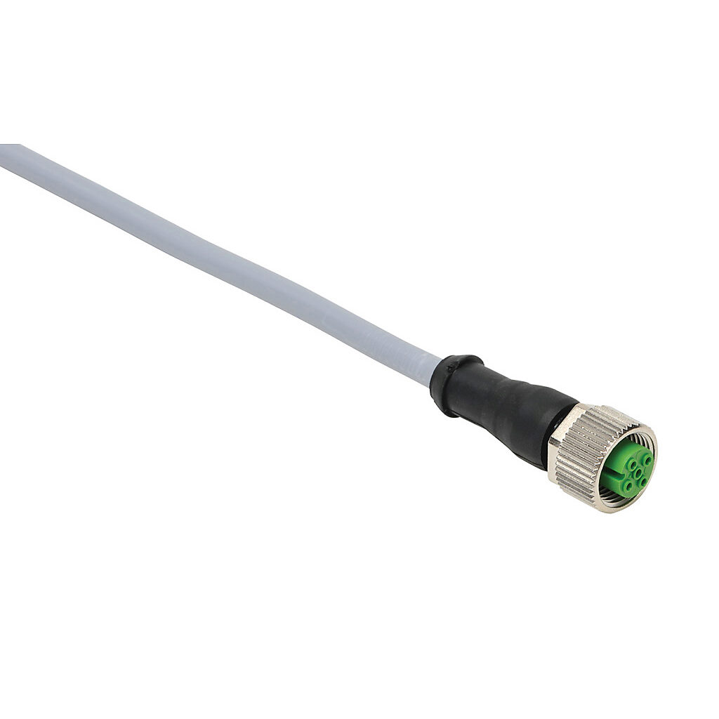 7000-12221-2141000 - Murrelektronik connection cable, M12 axial female to pigtail, 4-pole, PVC jacket, gray, 32.8ft/10m cable length, IP67, sensor & signal.