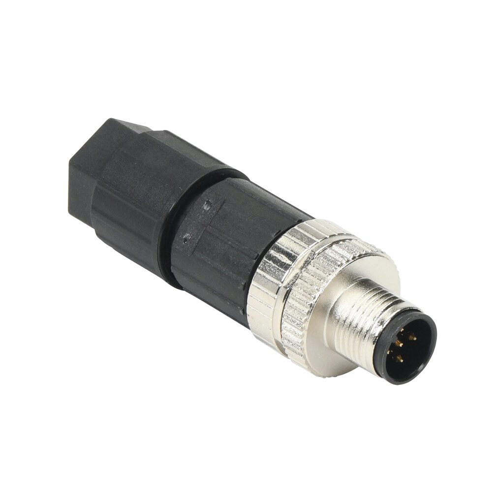 7000-13901-0000000 - Murrelektronik connector, field-wireable, 5-pin M12 axial male A-coded, accepts cable diameter size 4-8mm, 26-18 AWG, push-lock spring clamp connection, IP65 IP67.