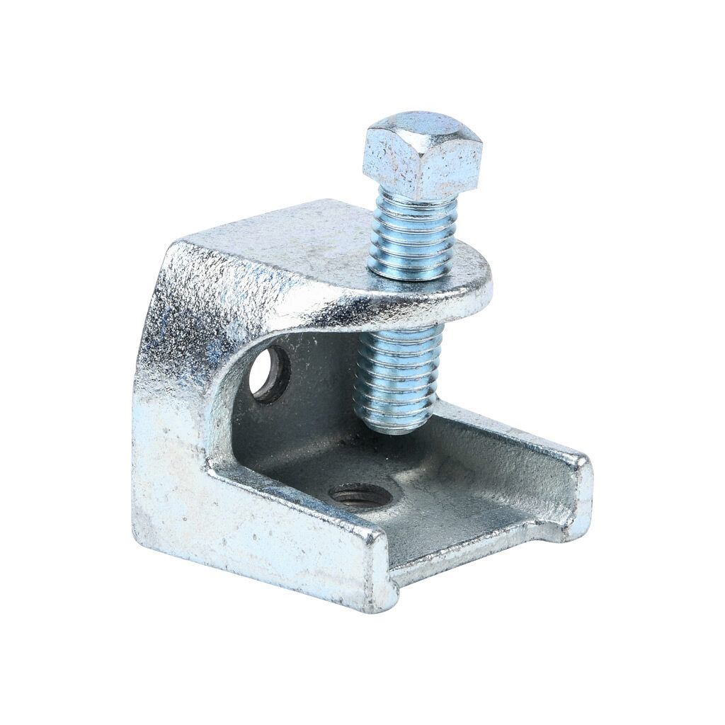702 - Minerallac screw-on beam clamp, 750 lbs. Package of 25. For use with flanges up to 3/4in and 3/8-16 threaded rod.