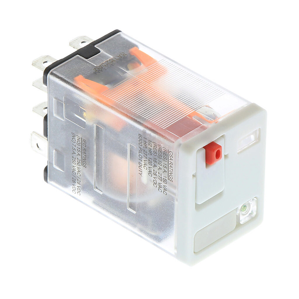 782-2C-240A - AutomationDirect ice cube control relay, socket mount, encapsulated push-to-test, 240 VAC coil voltage, DPDT, (2) N.O., (2) N.C., 15A contact rating, 8-pin, LED indicator(s). Requires 782-2C-SKT mounting socket.