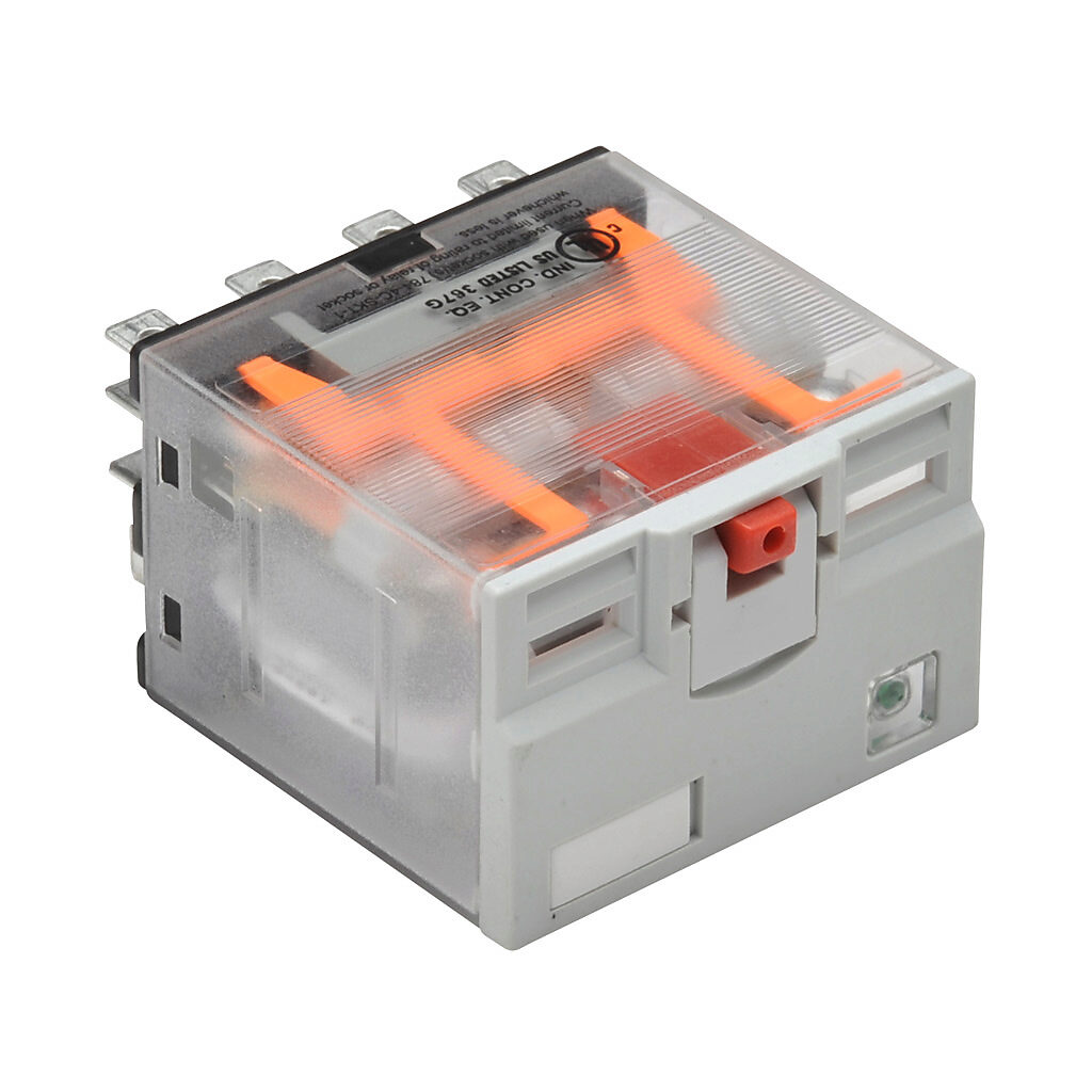 784-4C-12A - AutomationDirect ice cube control relay, socket mount, encapsulated push-to-test, 12 VAC coil voltage, 4PDT, (4) N.O., (4) N.C., 15A contact rating, 14-pin, LED indicator(s). Requires 784-4C-SKT-1 mounting socket.