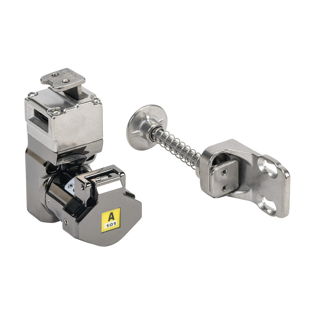 800001-A101 - IDEM Skorpion series trapped key interlock system, rotary key, 1 gate, partial body, A101 coded, die-cast aluminum alloy.