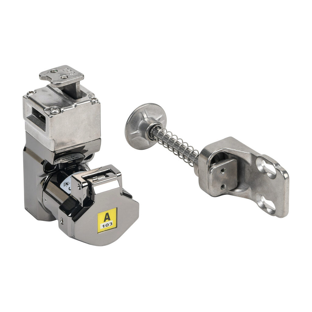 800001-A103 - IDEM Skorpion series trapped key interlock system, rotary key, 1 gate, partial body, A103 coded, die-cast aluminum alloy.