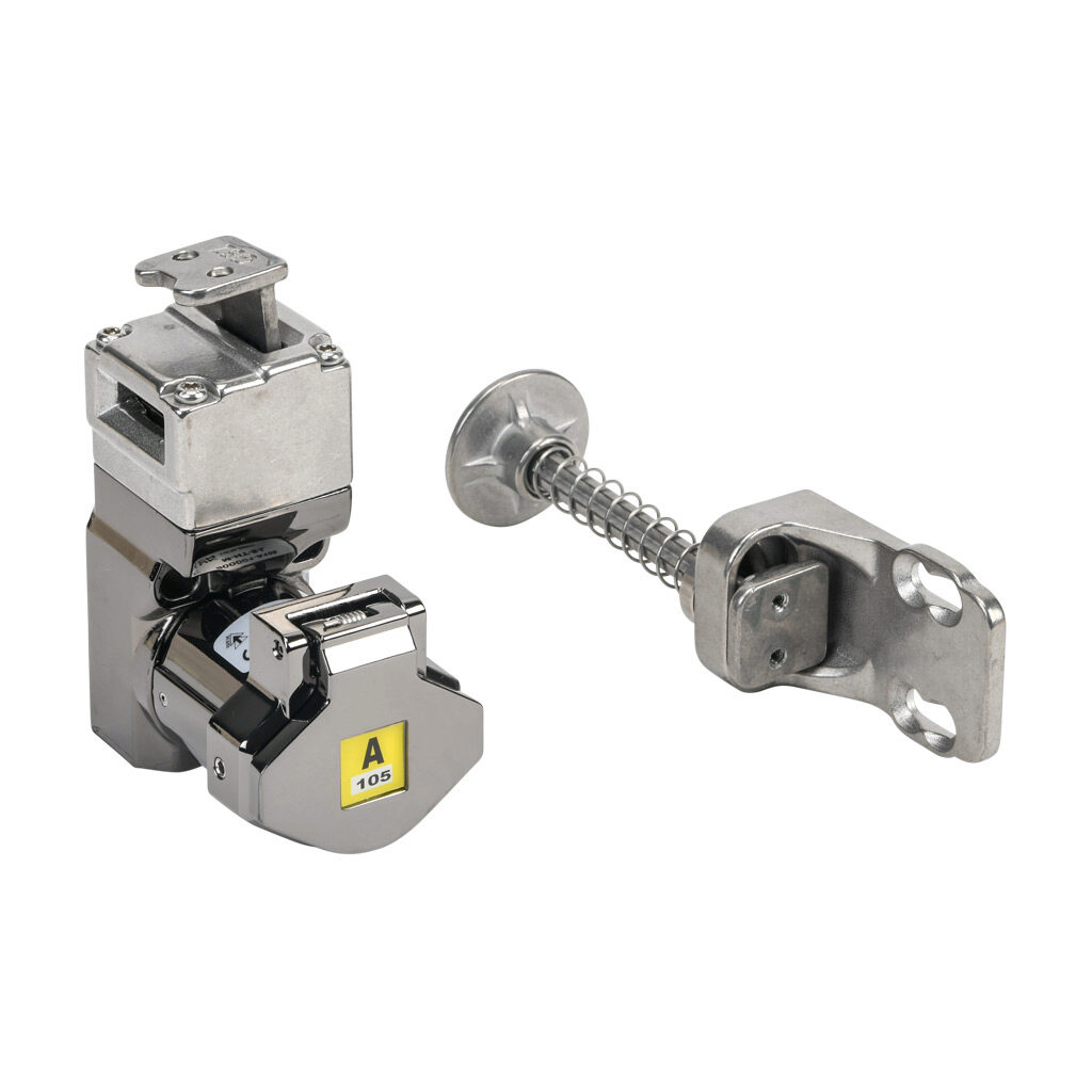 800001-A105 - IDEM Skorpion series trapped key interlock system, rotary key, 1 gate, partial body, A105 coded, die-cast aluminum alloy.