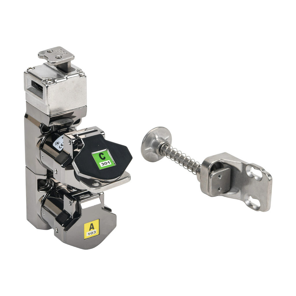 800003-A103 - IDEM Skorpion series trapped key interlock system, rotary key, 1 gate, whole body, A103 coded, die-cast aluminum alloy.