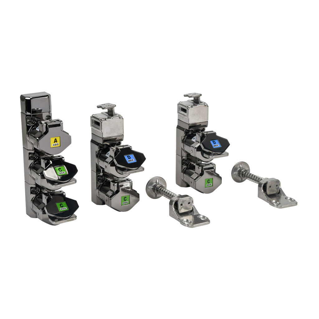 800004-A103 - IDEM Skorpion series trapped key interlock system, rotary key, 2 gates, whole body, A103 coded, die-cast aluminum alloy.