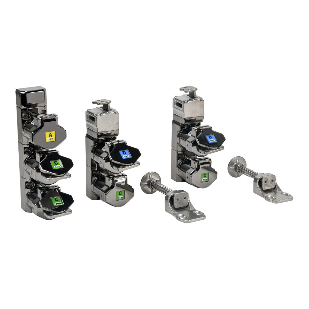 800004-A105 - IDEM Skorpion series trapped key interlock system, rotary key, 2 gates, whole body, A105 coded, die-cast aluminum alloy.