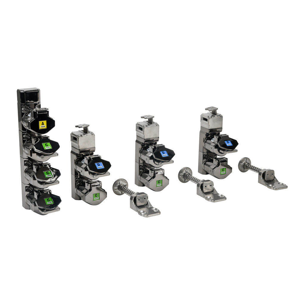 800005-A104 - IDEM Skorpion series trapped key interlock system, rotary key, 3 gates, whole body, A104 coded, die-cast aluminum alloy.