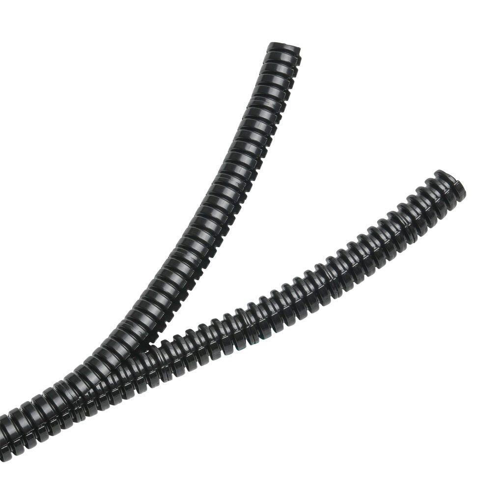 831000 - Murrplastik EWT-PA two-piece split flexible electrical tubing, polyamide, M12/P09 tubing size, black, 32.8ft/10m coil length.