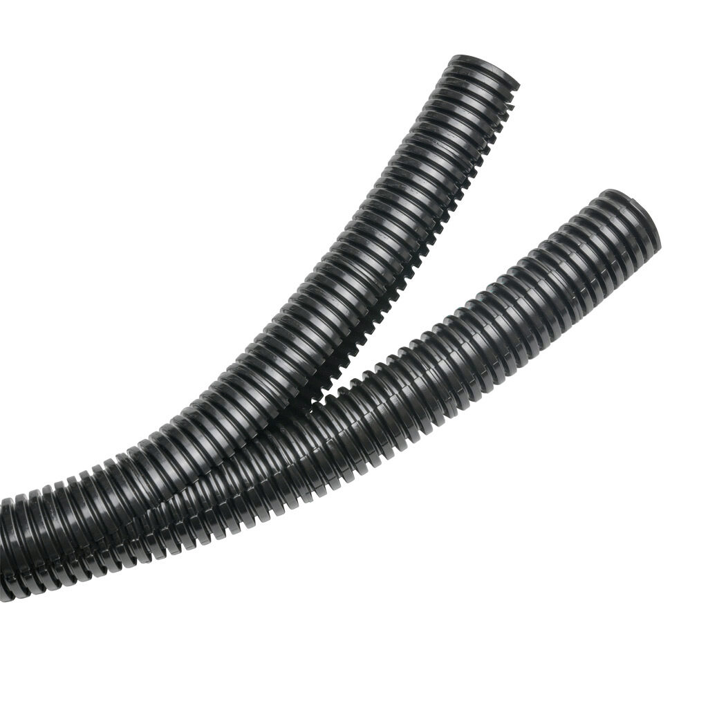 832506 - Murrplastik EWT-PA two-piece split flexible electrical tubing, polyamide, M32/P29 tubing size, black, 82ft/25m coil length.