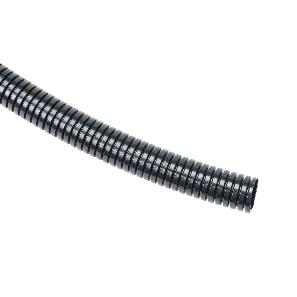 838116 - Murrplastik EW-PAB solid flexible corrugated tubing, modified polyamide 6, M20/P16 tubing size, black, 32.8ft/10m coil length.