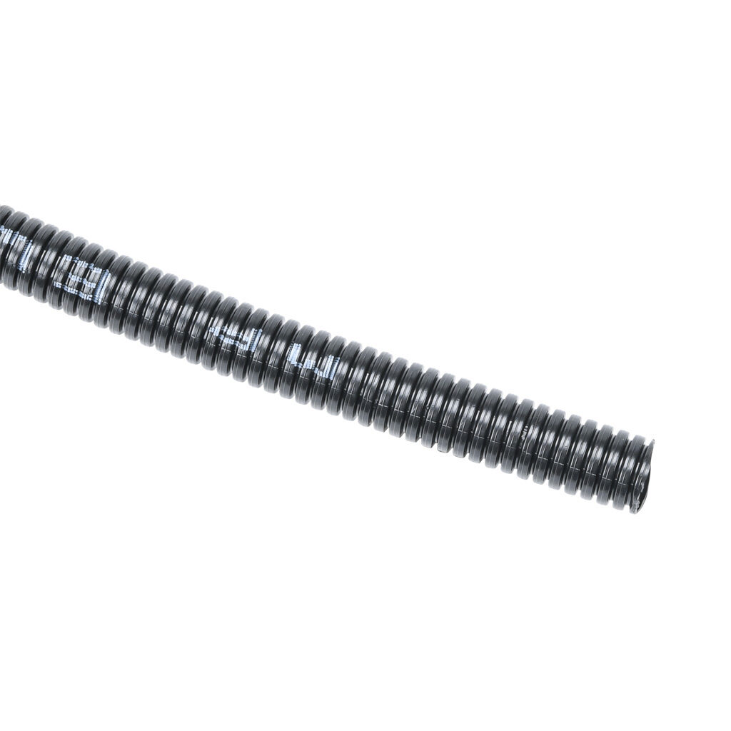838509 - Murrplastik EW-PAB solid flexible corrugated tubing, modified polyamide 6, M12/P09 tubing size, black, 164ft/50m coil length.