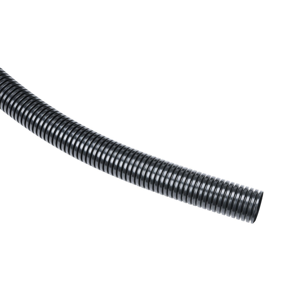 838529 - Murrplastik EW-PAB solid flexible corrugated tubing, modified polyamide 6, M32/P29 tubing size, black, 82ft/25m coil length.