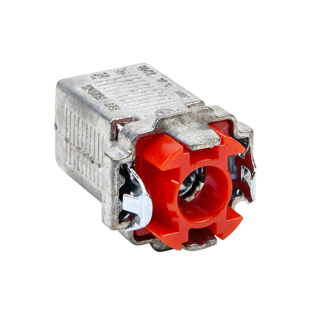85703NB - Halex fitting, zinc die cast, straight, 3/8in trade size, MC-AC-flex double snap conduit connection. Package of 50. For use with flexible metal conduit (FMC), AC cable (BX), MC cable, (NM-B) cable.