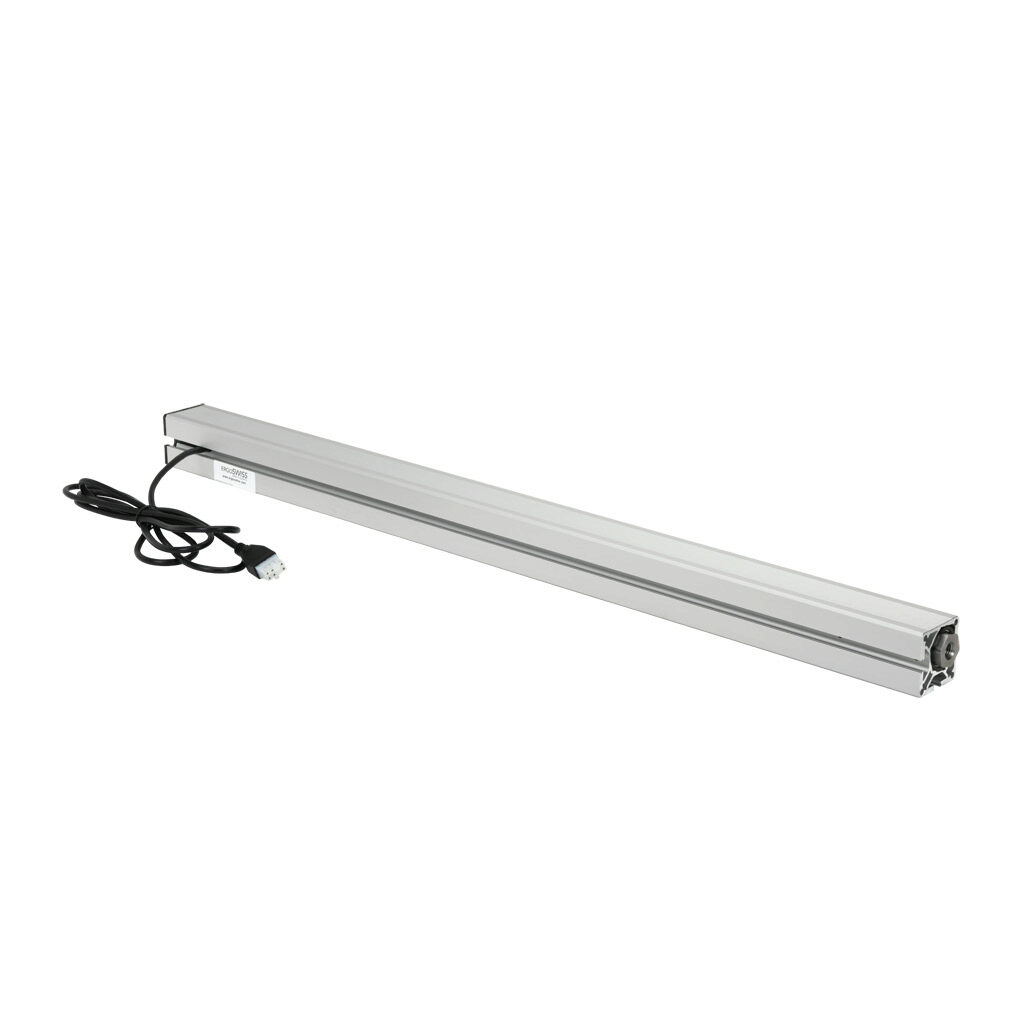 907.02004-PP000001 - Ergoswiss SQ series spindle lifting column, 400mm stroke, 330 lbs/150 kg, 24 VAC, IP20, slot size 8. For use with 40 x 40mm and 1.5 x 1.5in profile T-slotted rails. (1) 6.5ft/2m power cable included. Requires Ergoswiss 124.438...