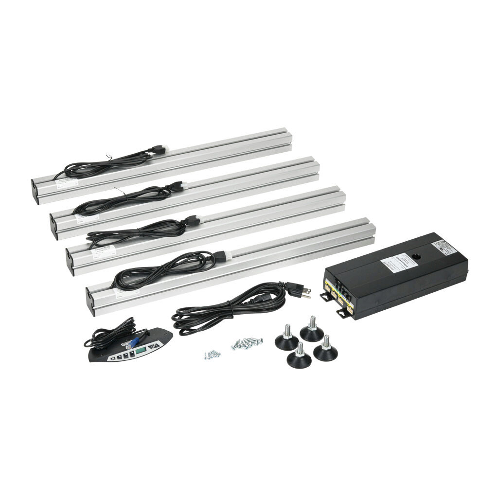 907.42236-PP000001 - Ergoswiss SQ series table lifting system kit, 300mm stroke, 1320 lbs/600 kg. For use with 40 x 40mm and 1.5 x 1.5in profile T-slotted rails.