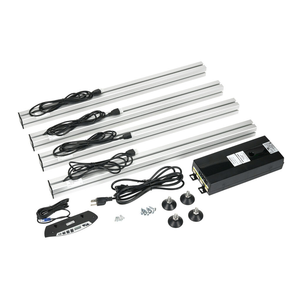 907.42237-PP000001 - Ergoswiss SQ series table lifting system kit, 400mm stroke, 1320 lbs/600 kg. For use with 40 x 40mm and 1.5 x 1.5in profile T-slotted rails.