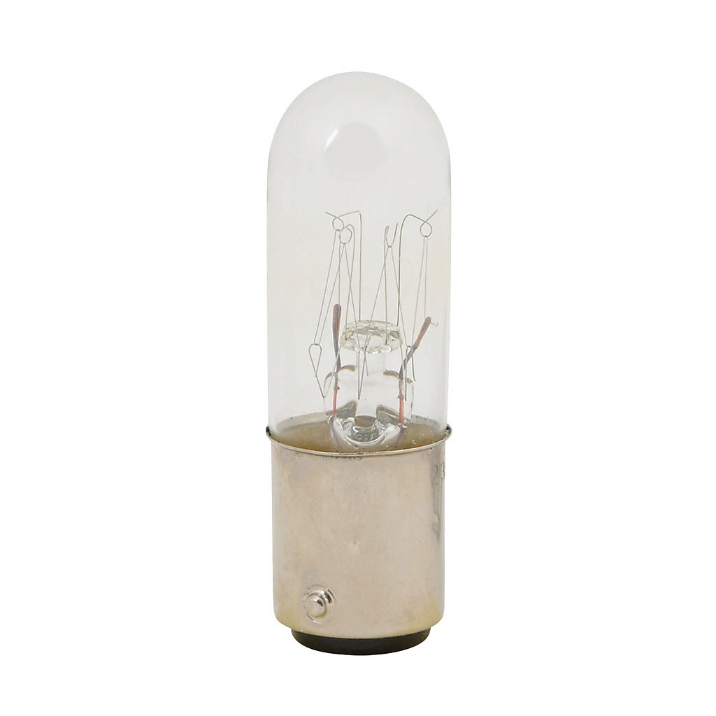 95501538 - WERMA bulb, incandescent, replacement, 230 VAC, BA15d bayonet, clear, 7W.
