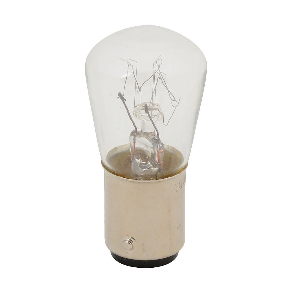 95582637 - WERMA bulb, incandescent, replacement, 115 VAC, BA15d bayonet, clear, 15W.