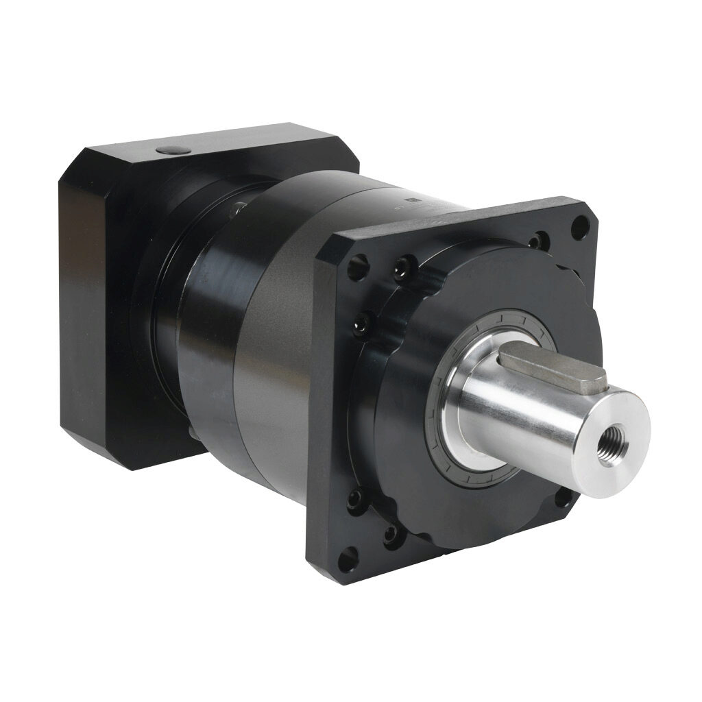 96200862 - LS Electric high-precision planetary gearbox, 15:1 ratio, inline, 55mm diameter output shaft, nominal output torque 897 N-m (7939 lb-in), 2-stage, 180mm frame. For use with APM-FF series 7.5 kW motors.
