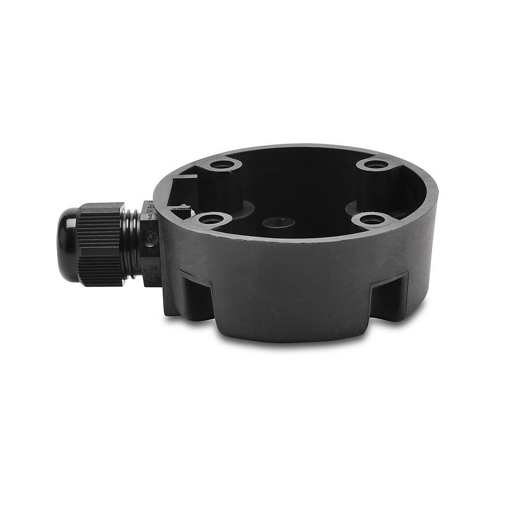 97584001 - WERMA contact box, black, polyamide. For use with 50mm and 70mm terminal elements. Mounting hardware, seal and M16 x 1.5mm cable gland included.
