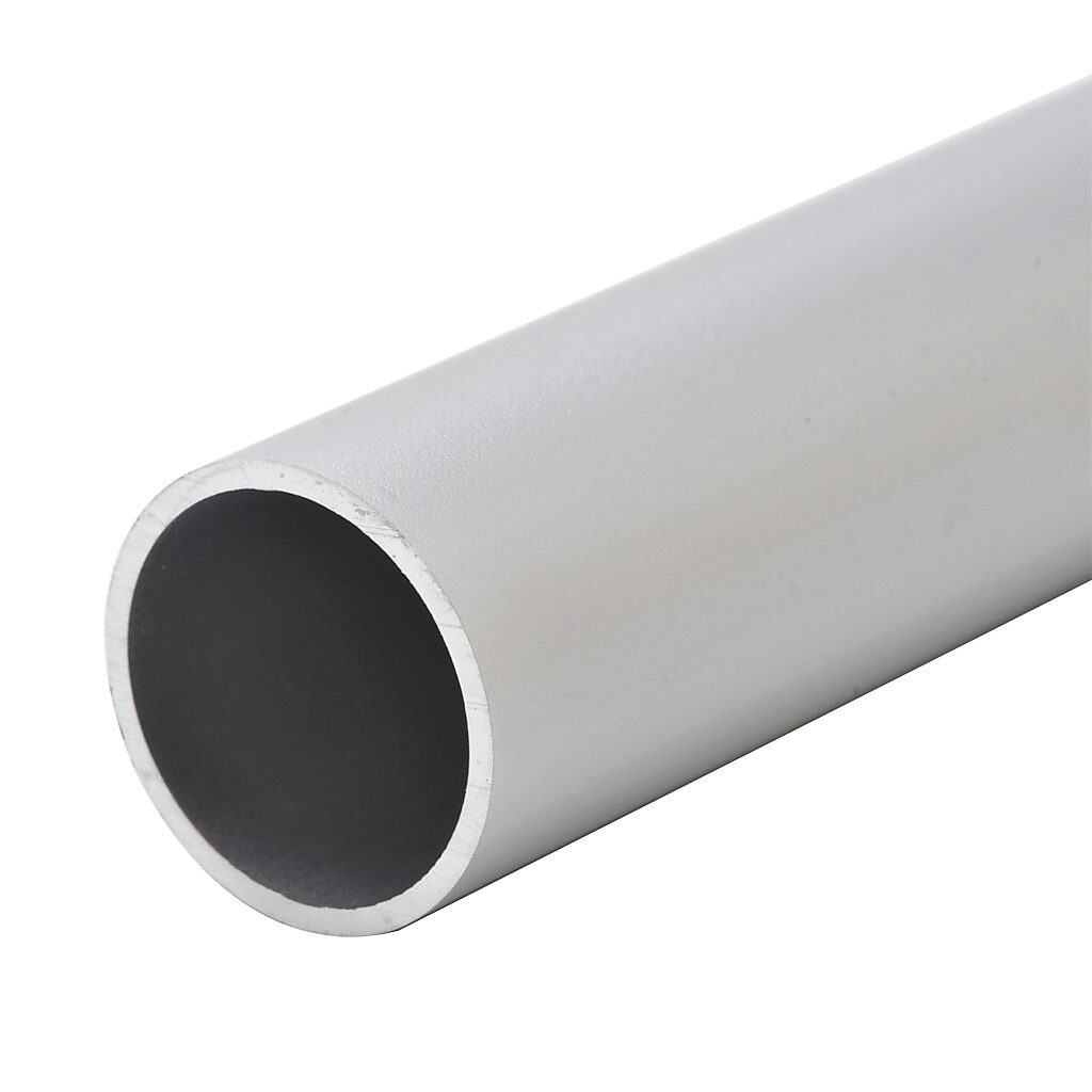 97584060 - WERMA extension tube, 25mm diameter, 600mm length, silver, aluminum. For use with 50mm or 70mm terminal elements.